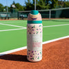 Owala FreeSip Water Bottle 32 oz – Stainless Steel Insulated Water Bottle with Straw – Peach Floral